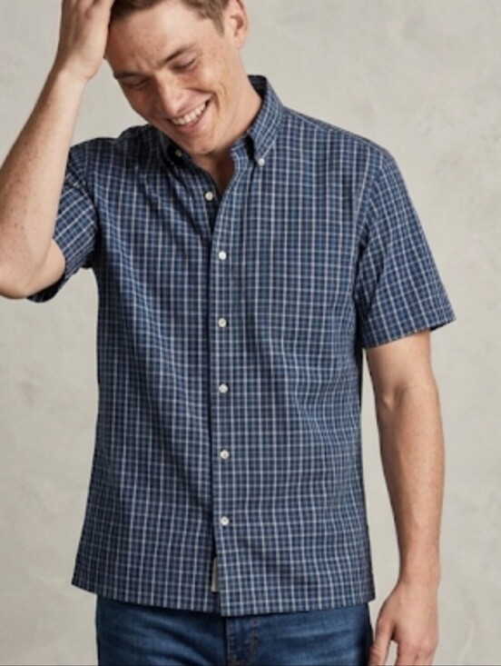 Peter Millar Other - Peter Millar Plaid Button Down Shirt Large Cotton Collared Pocket